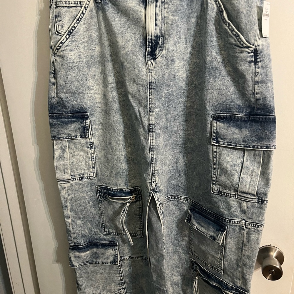 GAP Blue Denim Maxi Skirt